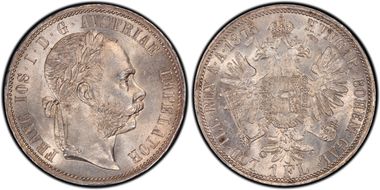 1875/3 Florin MS62