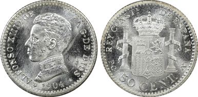 1904-PC V 50C (1910) MS63