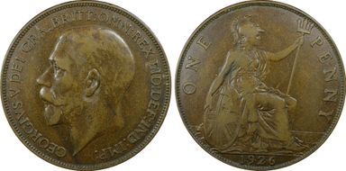 1926 1D S-4051 Orig Effigy VF35BN