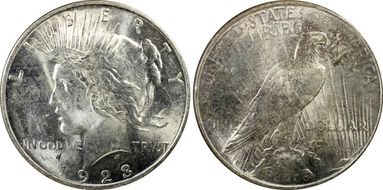 1923-D $1 MS63