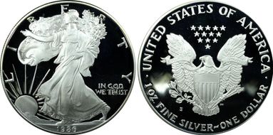 1986-S $1 Silver Eagle PR69DCAM