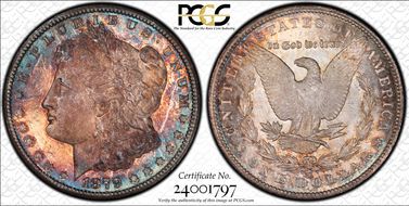 1879-CC $1 VAM 3, Capped Die MS63