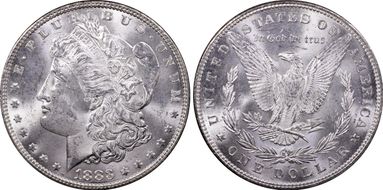 1883 $1 MS64