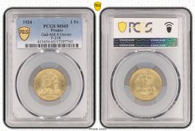 1924 1 Fr Gad-468 4 Ouvert F-218 MS65