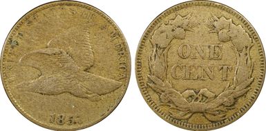 1857 1C Flying Eagle VF30