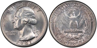 1941-S 25C Large S, FS-503 MS64