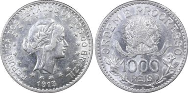 1913-A 1000 R Mald-632.01 AU58