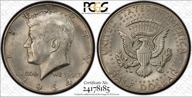 1964-D 50C QDO, FS-105 MS64