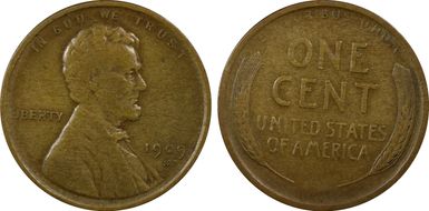 1909-S/S 1C S/Horizontal S VF30BN