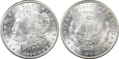 1890 $1 MS64