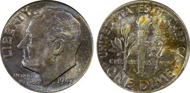 1947-S 10C MS66