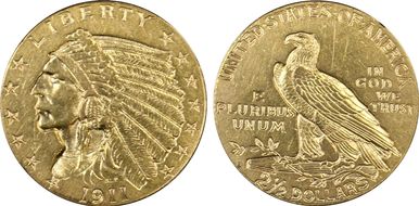 1911-D $2.50 Strong D N1