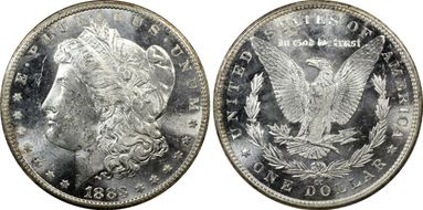 1883-CC $1 MS62PL