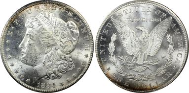 1884-CC $1 MS62
