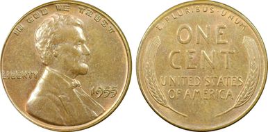 1955 1C Doubled Die Obverse MS64BN