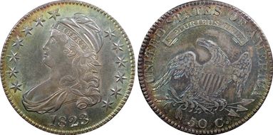 1823 50C AU58