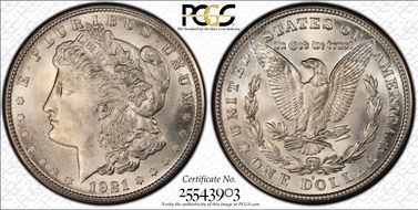 1921-S $1 MS65