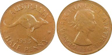 1953 A. (p) 1/2D MS64RB