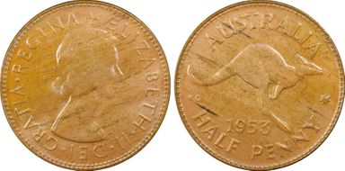 1953 A. (p) 1/2D MS63RB