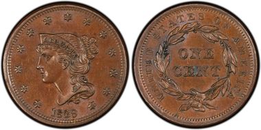 1839 1C Type of 1840, N-8 AU58BN