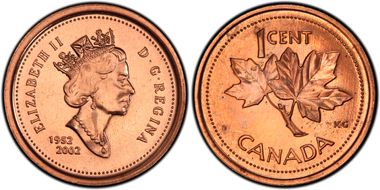 2002 1C 1952-2002 MS64RD