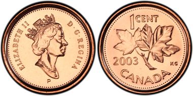 2003-P 1C Crowned MS67RD