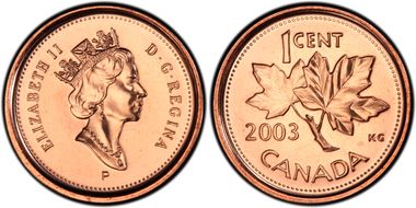 2003-P 1C Crowned MS66RD