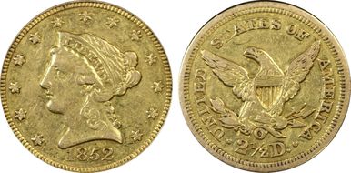 1852-O $2.50 XF45