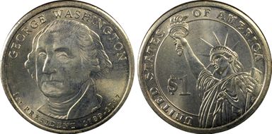 2007-D $1 Partial Edge Lettering Washington - Position B MS64