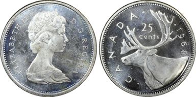 1968 25C Silver MS65