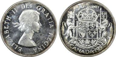 1953 50C SD No Strap MS64