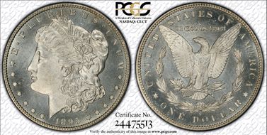 1895-S $1 MS64+ PL