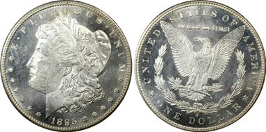 1895-S $1 MS64+ PL