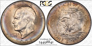 1971 $1 MS64