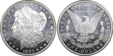 1880-O $1 MS62DMPL
