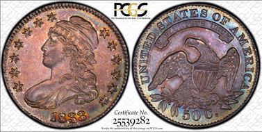 1833 50C AU58
