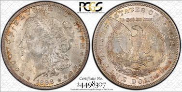 1888-O $1 VAM 1B Scarface MS62