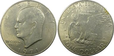 1971-D $1 AU55