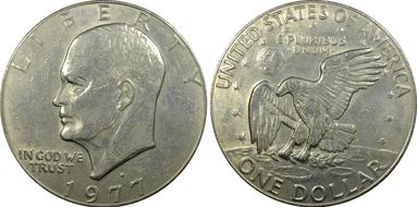 1977-D $1 AU55