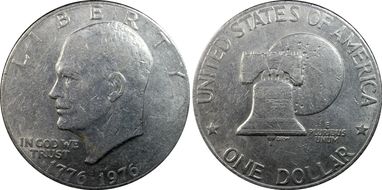 1976 $1 Type 2 AU53