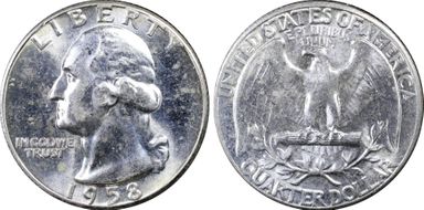 1958 25C MS62