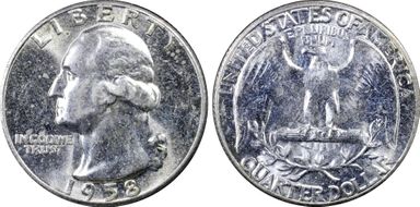 1958 25C MS62