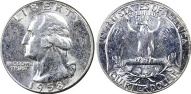 1958 25C MS63
