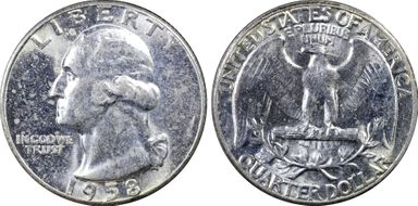 1958 25C MS63
