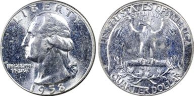 1958 25C MS63