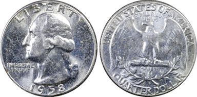 1958 25C MS62