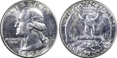 1958 25C MS63
