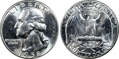 1958 25C MS64