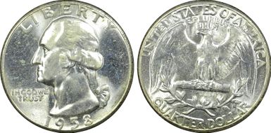 1958 25C MS63