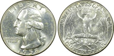 1958 25C MS62